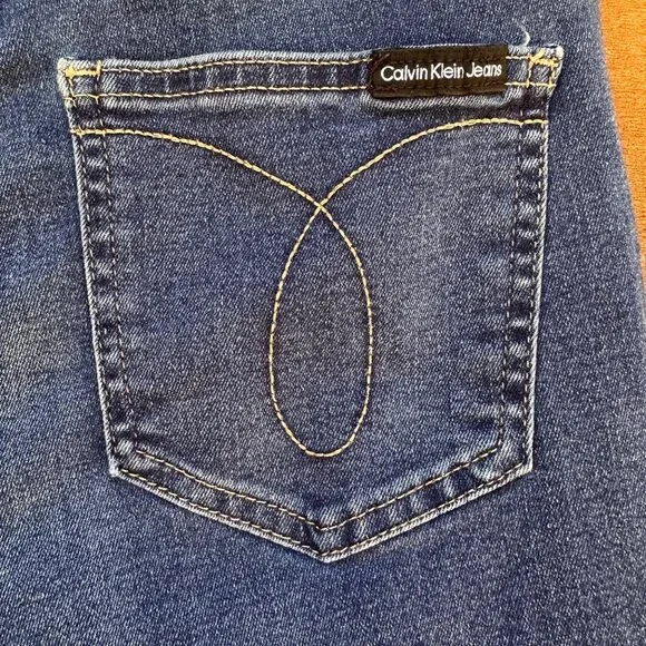 Calvin Klein Jeans High Rise Skinny Blue Jeans Size 4 - Picture 13 of 13